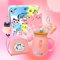 Trcousoa Mug Cat Mum – Cadeaux pour les amoureux des chats et les femmes – Thème anniversaire, fête des mères (rose)