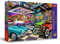 Trefl Premium Plus Quality - Puzzle Tea Time: Autosammlergarage - 1000 Elemente, Serie Gemalter Nostalgischer Bilder, Ideale Anpassung der Teile, für Erwachsene und Kinder ab 12 Jahren