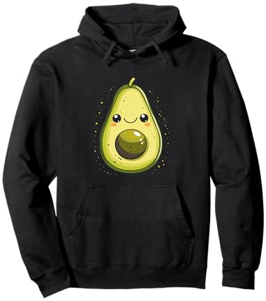 Kawaii Avocado Pullover Hoodie