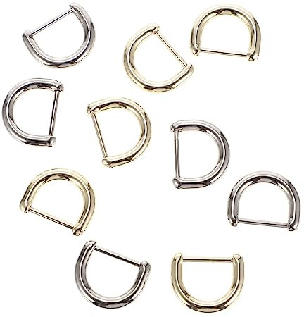 SEWOART 10stücke D-förmige Ringe Für Taschen Stabile Schlüsselhalter Ringe Für Handtaschen Und -projekte Langlebig Und Vielseitig Einsetzbar