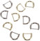 SEWOART 10St Taschenzubehör Bag Hanger Taschenbügel d-Ring Schlüsselbundringe Latzhose Schnalle schwenkbare Haken Mini-Taschen D-förmige Ringe Gürtelschnallen Geldbörsenzubehör Silver