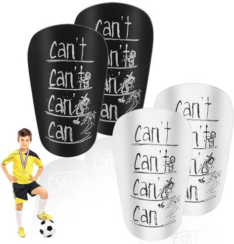 VMUTGA 4pcs Mini Football Shin Pads, Mini Schienbeinschoner, Kinder Fußball 10 x 6cm Kleiner Schienbeinschutz Fussball für Erwachsene & Jugendliche Kinder