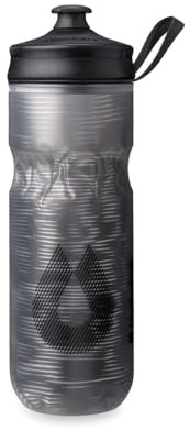 Hydrapak Polar Sport Borraccia Termica - Borraccia Sportiva e da Bici schiacciabile, con maniglia, senza BPA (Black, 20oz)