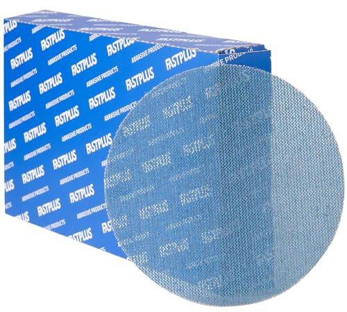 40 Stück Keramik Netzschleifpapier 125mm Klett K120 Staubfrei | Blaues Hochleistungs-Schleifgitter für Exzenterschleifer. Verhindert Zusetzen beim Schleifen von lackierten Oberflächen