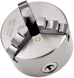 EVBELGBPZ Drehbank mit Spannfutter K11-100, 3 Backen, selbstzentrierend, 100 mm (3,94 Fuß), manuelle Drehbank mit Spannfutter