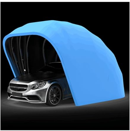 Fully automatic mobile camping tent for garages with remote control, stainless steel car park folder, strong garage (green)