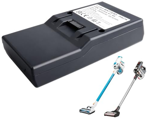 JIMACRO 2600mAh Staubsauger Akku Kompatibel mit Genius Invictus X7, X7-01, X9, X9-01, A8, A9,101904370 Austausch der Staubsaugerbatterie(25.2V/65.52Wh)
