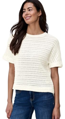 Damen T-Shirt mit Rundhals und Struktur