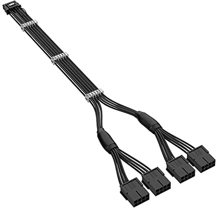 ZEPFJHE PCI-e 16 pin PCIE Scheda video grafica GPU VGA 16 pin maschio a 3/4x8 (6+2) pin femmina GPU 8Pin Splitter Power Sleeve Cable Sleeve Cable