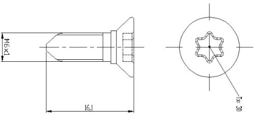 Textar Vis pour disque de frein, tpm0008