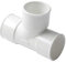 té pvc - pied de biche - femelle / femelle - 87 degrés30 - diamètre 40 mm - nicoll th188bl - blanc