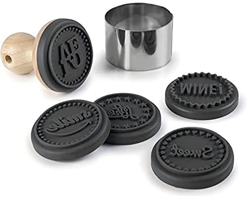 LACOR 68099 Sellos para Galletas, Negro