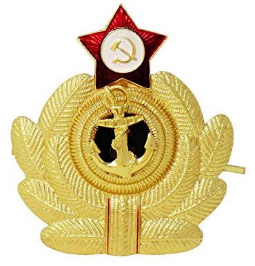 CUCUBA Spilla in Metallo Russa Soviet da Collezione per Colbacchi Cappelli Militari Giacche Uniformi (MOD: Marina Russa)