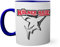 Ice Hockey Team Kolner Haie Eishockey Tasse innen und am Henkel dunkelblau außen weiß 330ml