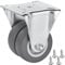 SOTECH Rueda fija (Ø 50 mm - Capacidad de carga 100 kg - Placa atornillable: 60 x 60 mm) para cajas de cama extensibles, extraíbles o cajones Rueda para muebles
