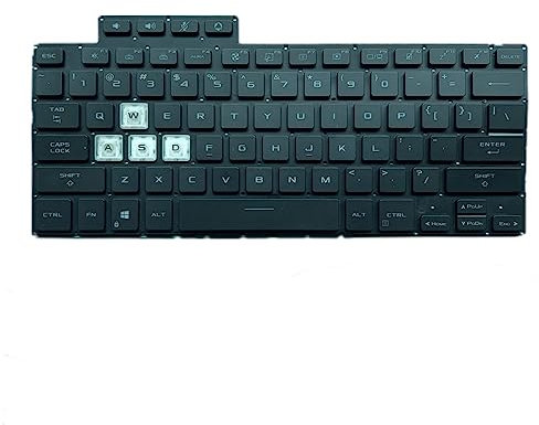 Replacement Teclado portátil para For ASUS For TUF Dash F15 FX516PM FX516PR Colour Negro Versión Estadounidense