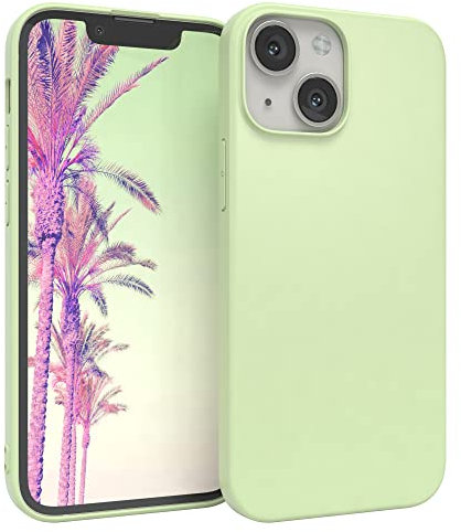 EAZY CASE - Coque en Silicone Compatible avec iPhone 13 Mini - Coque de Protection Antichoc Fine et légère pour iPhone 13 Mini en Silicone Vert
