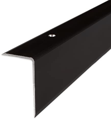 PROVISTON | Treppenkante | Aluminium | Bronze Dunkel | Breite 30 mm | Höhe 52 mm | Länge 1000 mm | Gebohrt | Treppenkantenprofil | Treppenwinkel | Winkelprofil | Kombiwinkel | 1 Stück