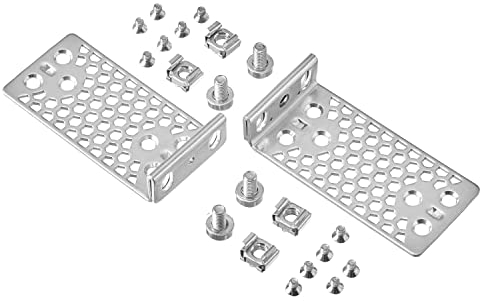 Mokerlink Rack Mount Kit Supporto per rack in metallo per switch da 17,3 pollici, compatibile con Cisco 2960X 2960XR 3650 3850