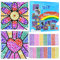 Mosaik Bastelset für Kinder, Geburtstags Geschenk Mädchen 6 7 8 9 10 11 12 Jahre DIY Diamant Spielzeug Glitter Fensterbilder Edelstein Mosaik-Set Kinder Bastelset Geschenke für Kindergeburtstag Party