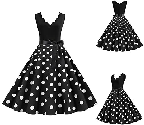 Retro Faltenrock 60er Jahre Rockabilly Vintage Tunika A Linie Solides Cocktailkleid mit Gürtel Hochzeit Partykleid Rockabilly Kleid Ballkleid Weißes Kleid