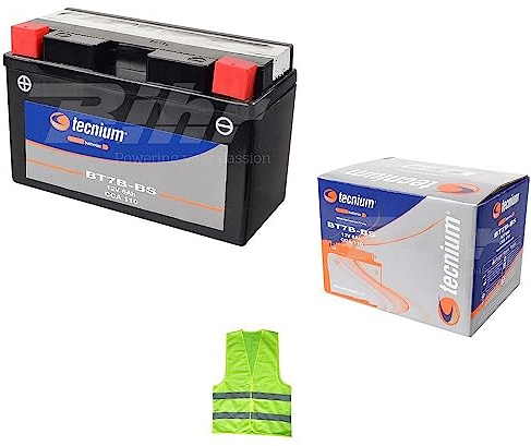 COMPATIBILE CON YAMAHA YP Majesty (4UC) 250 per anno 1996 al 1998 BATTERIA YT7B-BS TECNIUM (BT7B-BS) BATTERIE 6,5 AMPERE 12 VOLT PRONTA PER L’UTILIZZO GIÀ CARICA MOTO SCOOTER 150X65X93MM