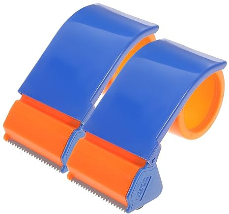 Stobok Klebebandabroller 2 Stück, Handheld Schneidegerät Für Paketklebeband, Transparentes Klebeband, Abdeckbandabroller Für Versand Verpackung, Büro Und Schule, Kunststoff, 6Cm