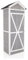 Garden tool storage shed by Garden Universe Grey wooden shed store toy potting WS01-GREY