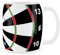 Purely Home Darts Mug - Dart Board Pub Sports/Games - Ceramic Tea/Coffee Bar Gift Cup