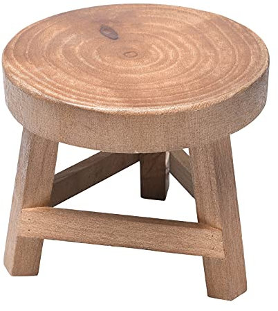 TITA-DONG Mini Tabouret en Bois pour Plantes, Tabouret en Bois, Petite Table D'appoint, Supports de Jardinières en Pot, Support de Plantes Décoratif pour Pots de Fleurs, Présentoir pour Plantes(A1)