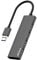 ANYPLUS USB Hub 3.0, Verteiler Aluminiumlegierung Ultra Slim Splitter, Tragbarer 4 Port Mehrfachstecker für Laptop, PC, iMac, Mac Pro, Surface Pro, Flash Drive, XPS【Schwarz】