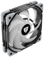 Nfortec Ventilador KOIT 120mm A-RGB PWM Black, Disipador y refrigeracion líquida, Iluminación Personalizable, Funcionamiento Silencioso, Control PWM, 120mm, DC 12V, Compatible con Chasis y Radiadores