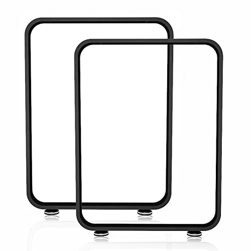 KOHARA Pieds de Table de Meubles en métal Robuste, Pieds de Banc en Tube carré Industriel de 45 cm/55 cm/65 cm/75 cm, Pieds de Table à Manger de Remplacement, Pieds de Table Basse avec