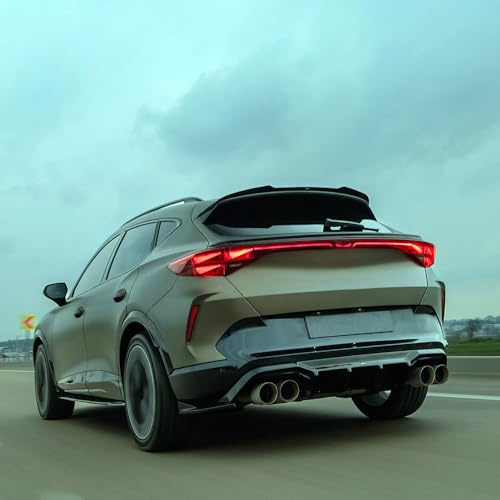 Heckdiffusor kompatibel mit CUPRA Formentor MK1 2020–2024 | kompatibel mit Cupra Formentor 2020-2024 exkl. VZ5 - Version 2 - Schwarz glänzend