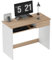 HOMCOM 100cm Compact Computer Desk with Keyboard Tray, Home Office Desk with Drawer for Bedroom Study, Oak