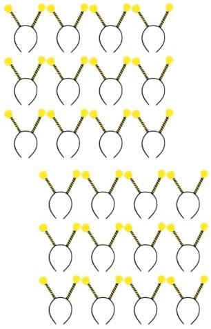PACKOVE 24 Stück Bienen Antennen Tier Stirnband, Bienen Haarreifen, Kostüm Kopfbedeckung Für Party Halloween Karneval