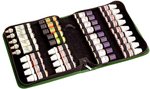 Homöopathie Taschenapotheke grün für 10 g Globuli, 20 ml Bachblüten oder ätherische Öle mit 40 Schlaufen (ohne Arzneimittel)