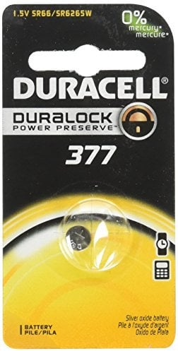 Duracell Watch And Electronic Battery 1.5 V Model No. 377 Carded