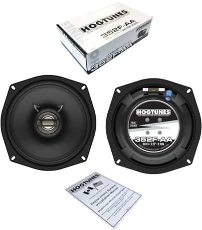 Hogtunes 352F-AA 13,3 cm Frontlautsprecher (2er-Pack), passend für Harley-Davidson Motorräder 1998–2013