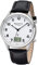 Regent Herren Analog-Digital Quarz Uhr mit Leder Armband 11030185