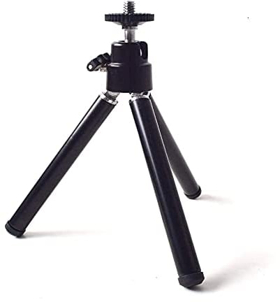 Mini Trépied Portable avec Support de Table à Tête Sphérique pour Mini Projecteurs Appareils Photo Compacts DSLRs ou Autres Appareils d'interface - 1/4 Vis