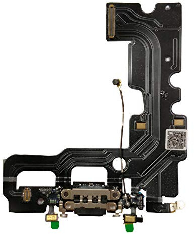 Visiodirect Dock connecteur de Charge Micro et antenne GSM pour Iphone 7 Noir