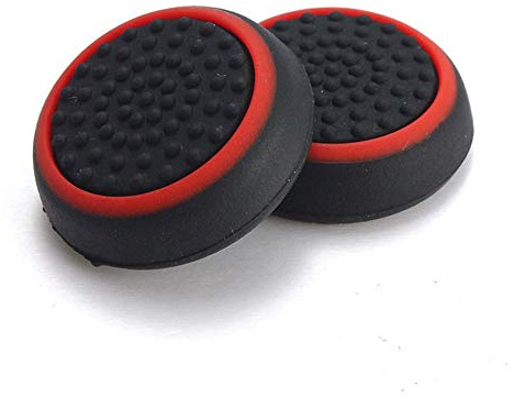 Coque en silicone pour manette de jeu PS4, PS3, Xbox One, Xbox 360 Noir/rouge