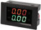 Walfront Digital Strommessgerät 0~100 V 20A Dual Display Integrierte LED Voltmeter Amperemeter 20A