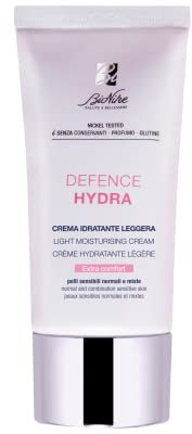 Bionike Defence Hydra - Crema Viso Idratante Leggera, per Pelli Sensibili Normali e Miste, Idrata Intensamente, Nutre e Protegge, Dona Morbidezza, 50 ml