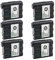 Kastar 6-Pack Two-Way Radio Battery Ni-MH 6V 1000mAh Replacement for Midland BATT5R, BATT-5R, AVP-7, AVP7, HH54, HH54VP, HH54VP2, XT511, XF511 PBATL/G7, GXT-300, GXT-310, GXT-740