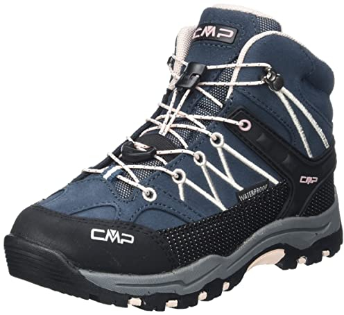 CMP Kinder Rigel Mid Trekking Shoe Wp, Asphalt-Rose, 38