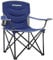 KingCamp Campingstuhl Faltbar bis 136kg Belastbar Angelstuhl Campingsessel Gepolster Faltstuhl Leicht mit Armlehne Kleines Packmaß mit hoher lehne für Outdoor Garten Blau