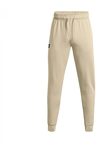 Under Armour Mens Fleece Bottoms Men's Ua Rival Fleece Joggers, Khaki Base, 1357128, Size XXL
