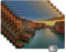 Placemats Platzdeckchen Platzset Tischset 6-teilig Tischdeko Untersetzer 45x30 cm Venedig - Sonnenuntergang - Italien